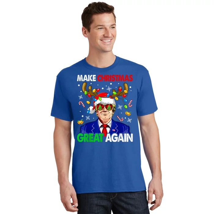 Make Christmas Great Again Funny Trump Ugly Christmas T-Shirt