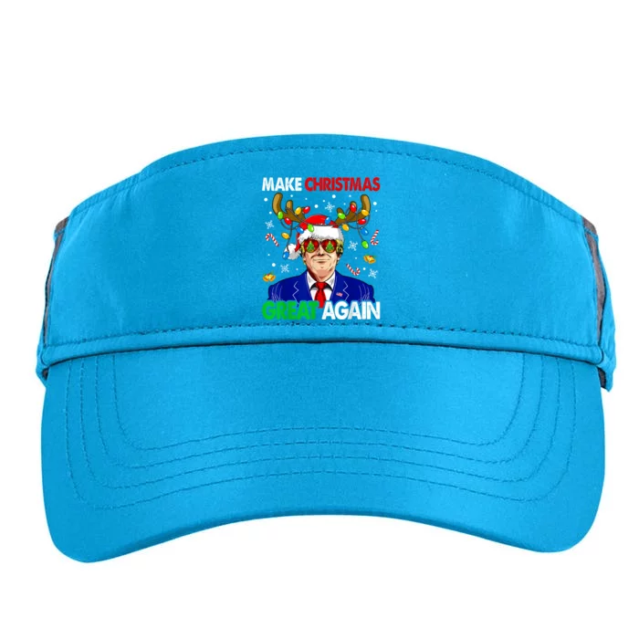 Make Christmas Great Again Funny Trump Ugly Christmas Adult Drive Performance Visor