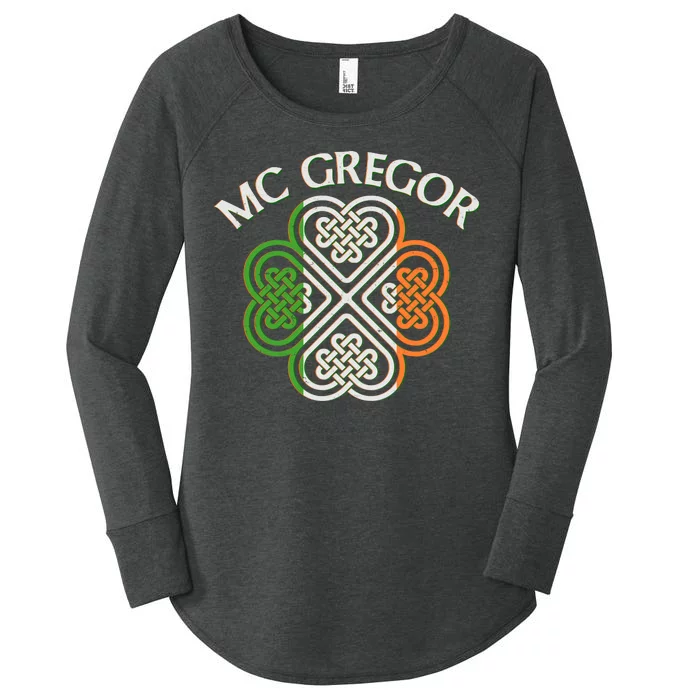 McGregor Irish Flag Celtic Knot Women's Perfect Tri Tunic Long Sleeve Shirt