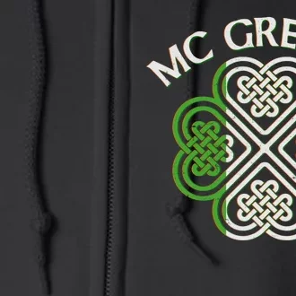 McGregor Irish Flag Celtic Knot Full Zip Hoodie