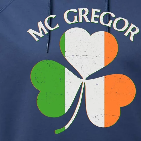 McGregor Irish Flag Clover Performance Fleece Hoodie