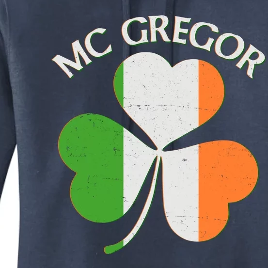 McGregor Irish Flag Clover Women's Pullover Hoodie