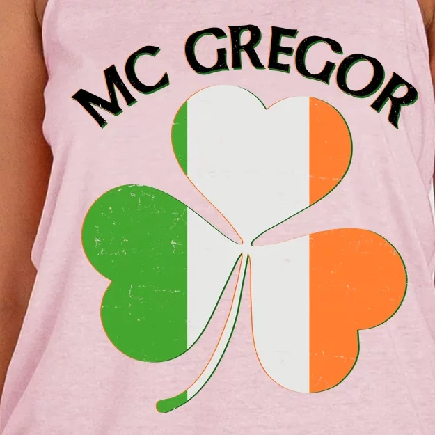 McGregor Irish Flag Clover Women's Knotted Racerback Tank