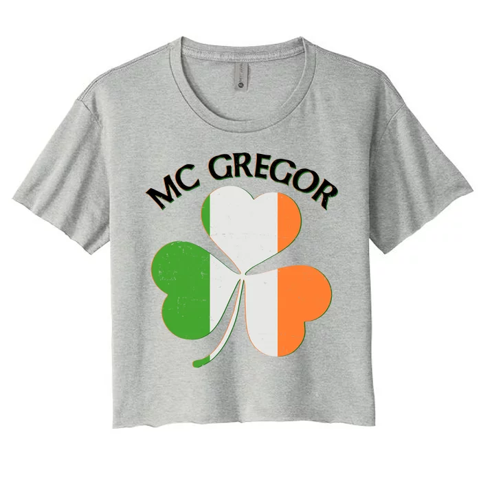 McGregor Irish Flag Clover Women's Crop Top Tee