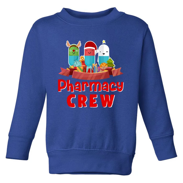 Merry Christmas Happy Holiday Pharmacy Crew Cute Gift Toddler Sweatshirt