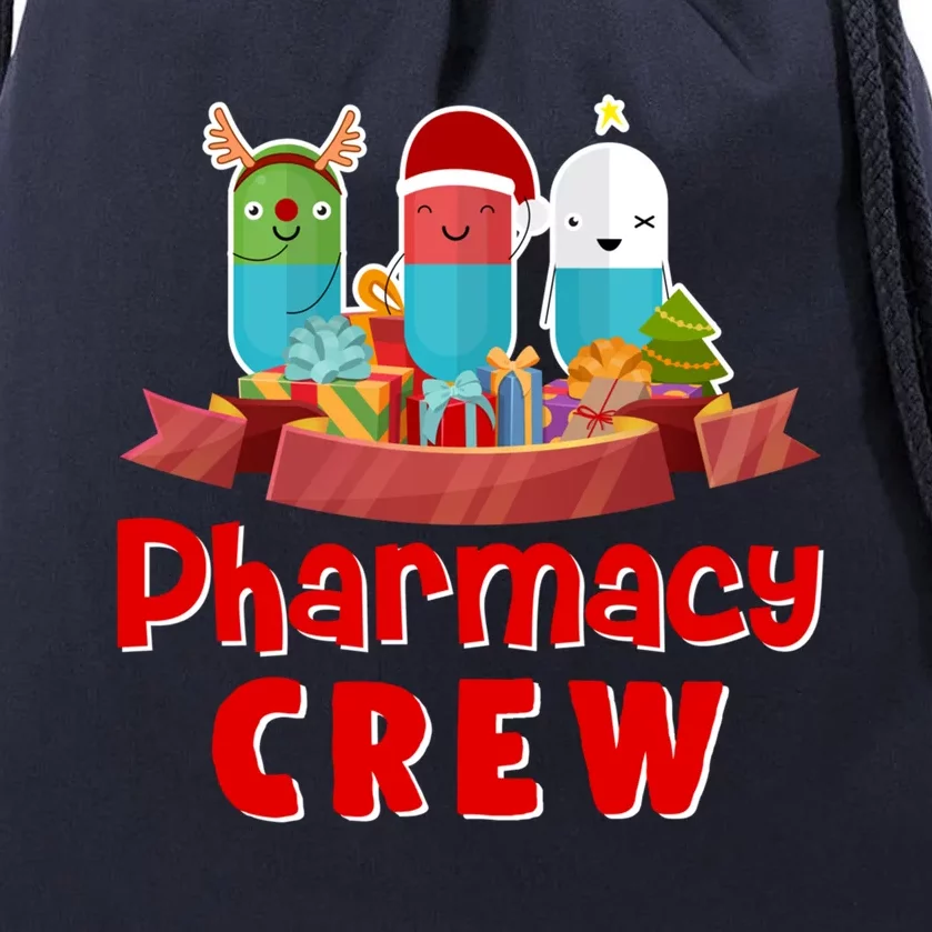 Merry Christmas Happy Holiday Pharmacy Crew Cute Gift Drawstring Bag