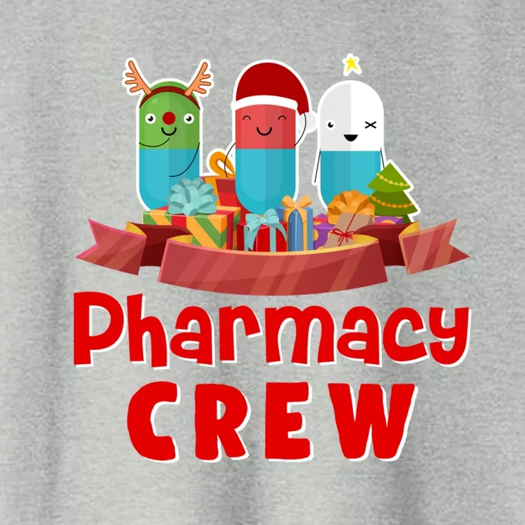 Merry Christmas Happy Holiday Pharmacy Crew Cute Gift Women's Crop Top Tee