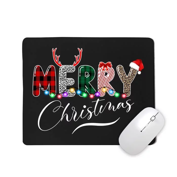 Merry Christmas Holiday Cute Patterns Mousepad