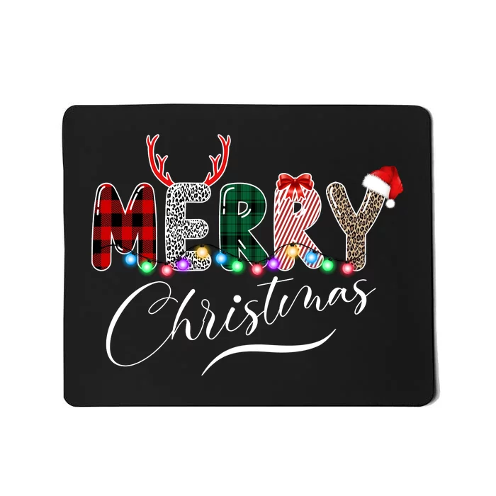 Merry Christmas Holiday Cute Patterns Mousepad