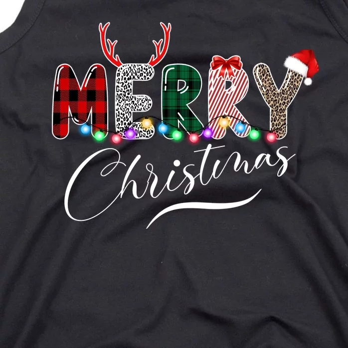 Merry Christmas Holiday Cute Patterns Tank Top