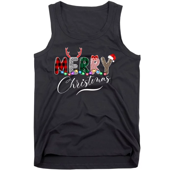 Merry Christmas Holiday Cute Patterns Tank Top