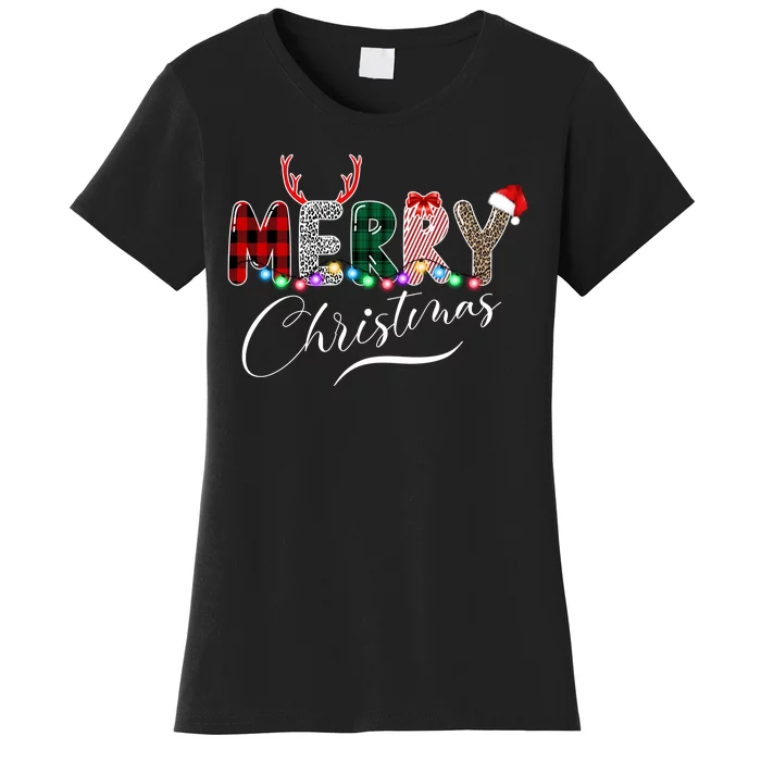 Merry Christmas Holiday Cute Patterns Women's T-Shirt