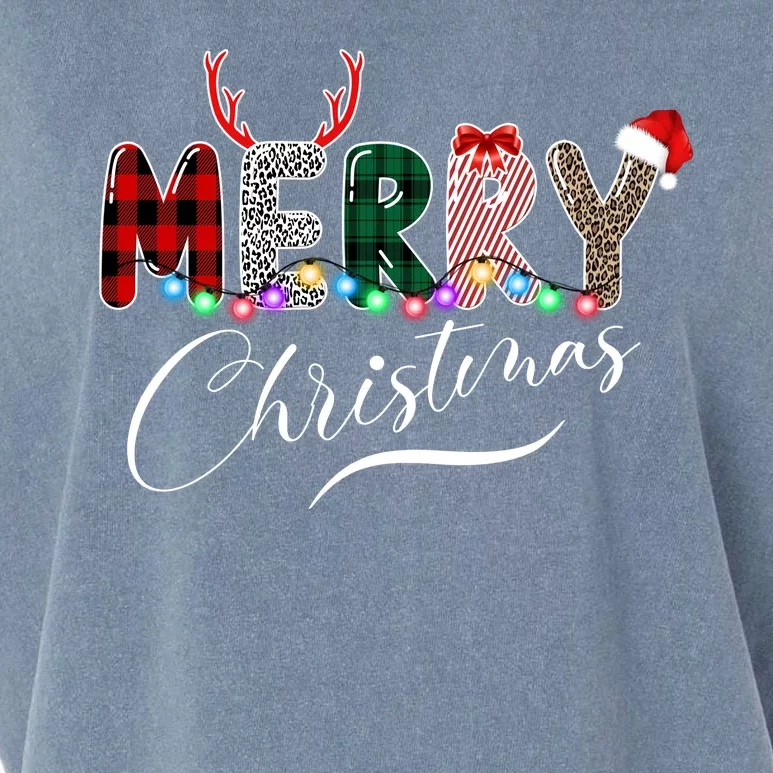 Merry Christmas Holiday Cute Patterns Garment-Dyed Women's Muscle Tee