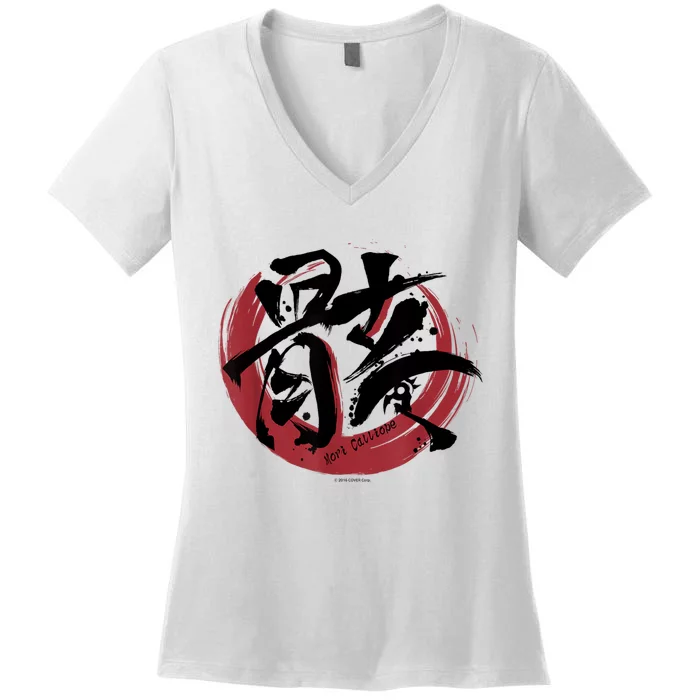 Mori Calliope Hololive Kanji Women's V-Neck T-Shirt