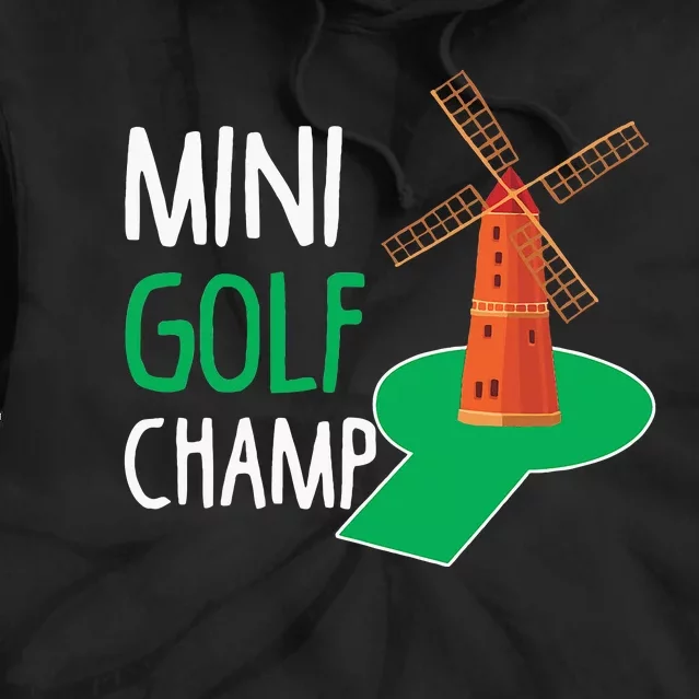 Minigolf Champ Hobby Sport Golfer Champion Tie Dye Hoodie