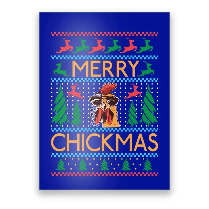 Merry Chickmas Hen Chicken Lover Gift Poster