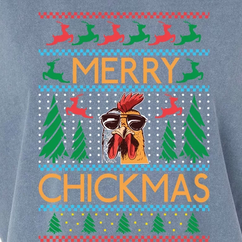 Merry Chickmas Hen Chicken Lover Gift Garment-Dyed Women's Muscle Tee