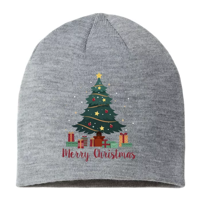 Merry Christmas Holiday Tree Festive 8 1/2in Sustainable Knit Beanie