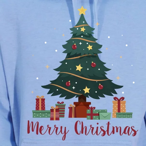 Merry Christmas Holiday Tree Festive Unisex Surf Hoodie