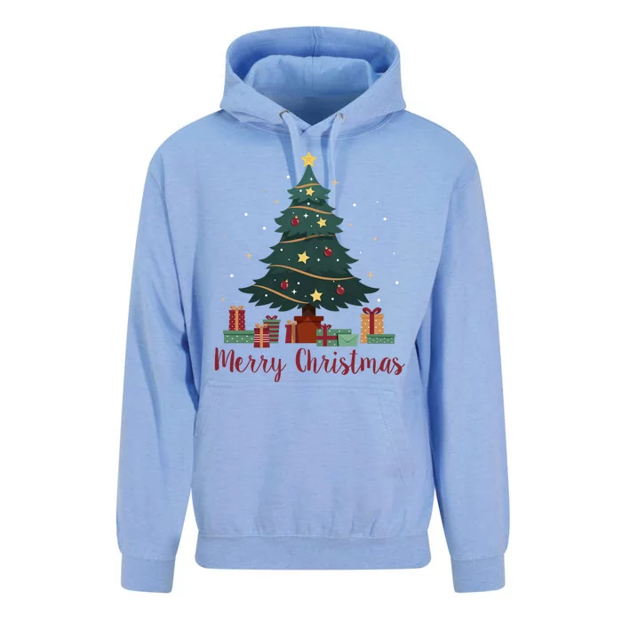 Merry Christmas Holiday Tree Festive Unisex Surf Hoodie