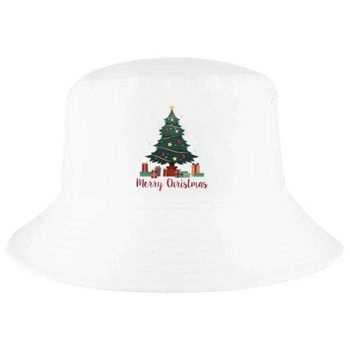 Merry Christmas Holiday Tree Festive Cool Comfort Performance Bucket Hat