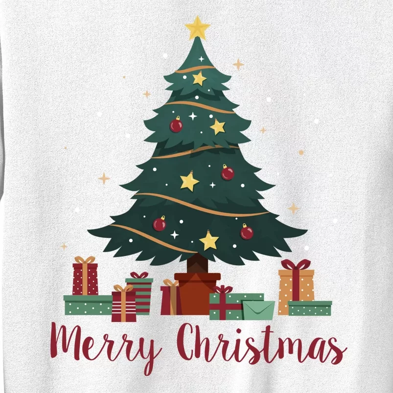 Merry Christmas Holiday Tree Festive Sweatshirt