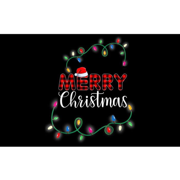 Merry Christmas Holiday Tree Lights Bumper Sticker