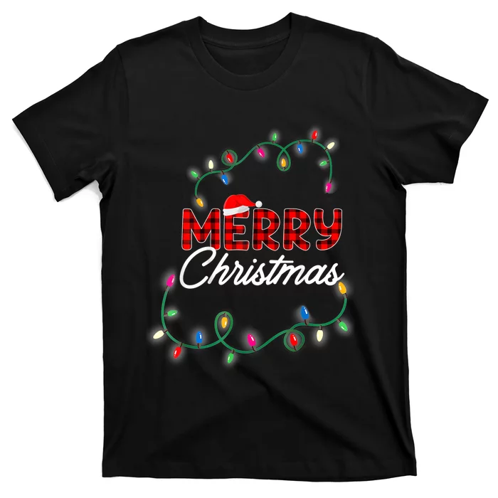 Merry Christmas Holiday Tree Lights T-Shirt