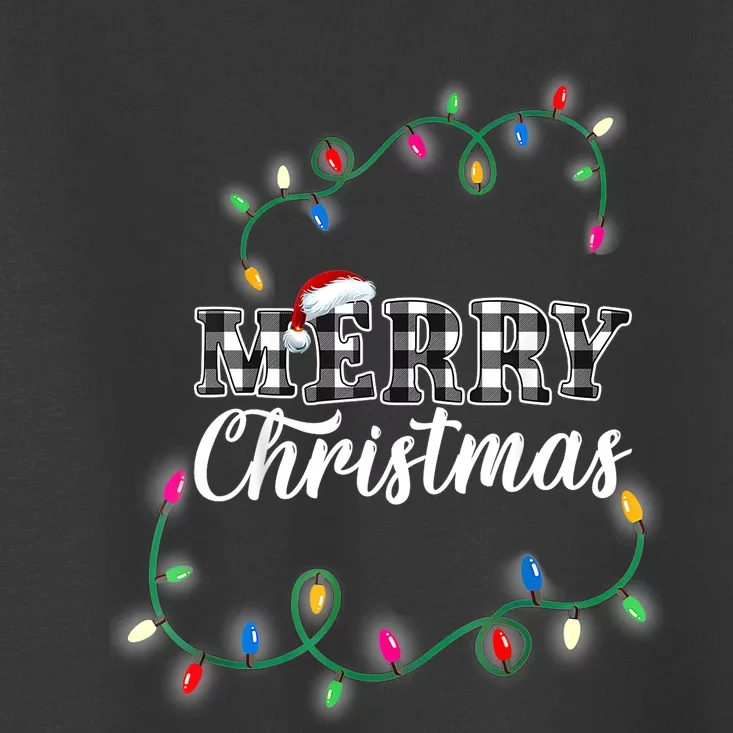 Merry Christmas Holiday Tree Lights Toddler T-Shirt