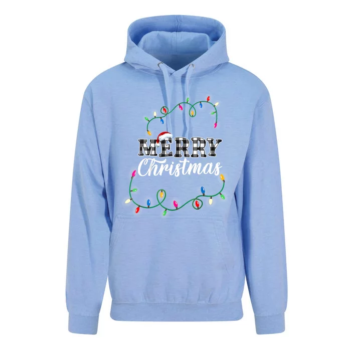 Merry Christmas Holiday Tree Lights Unisex Surf Hoodie