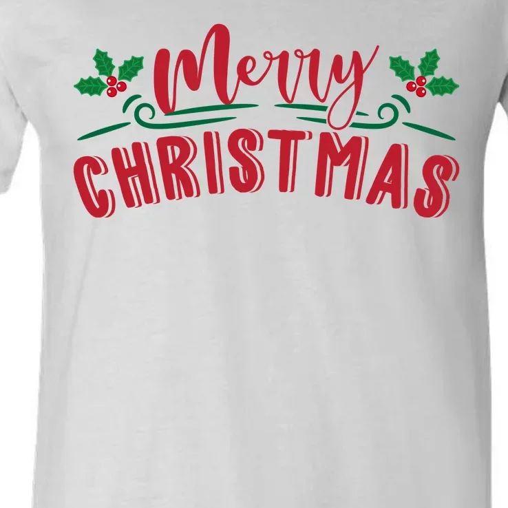 Merry Christmas Holiday Gift V-Neck T-Shirt