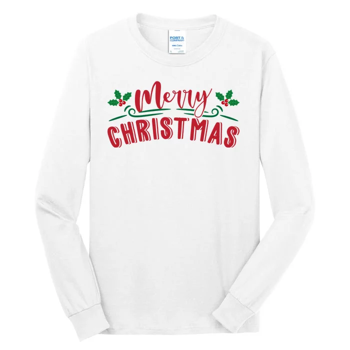 Merry Christmas Holiday Gift Tall Long Sleeve T-Shirt