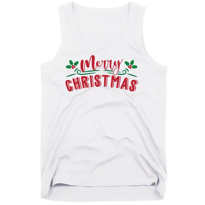 Merry Christmas Holiday Gift Tank Top