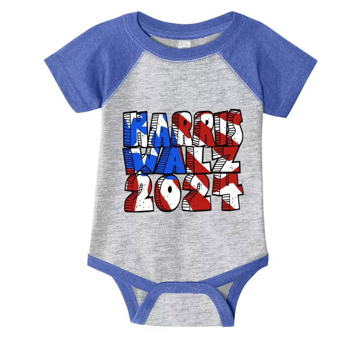 Michael Chabon Harris Walz 2024 Infant Baby Jersey Bodysuit