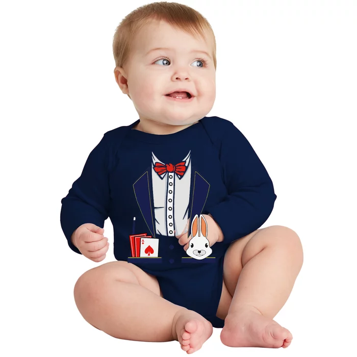 Magician Costume Halloween Magic Show Gift Baby Long Sleeve Bodysuit