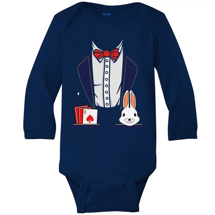 Magician Costume Halloween Magic Show Gift Baby Long Sleeve Bodysuit