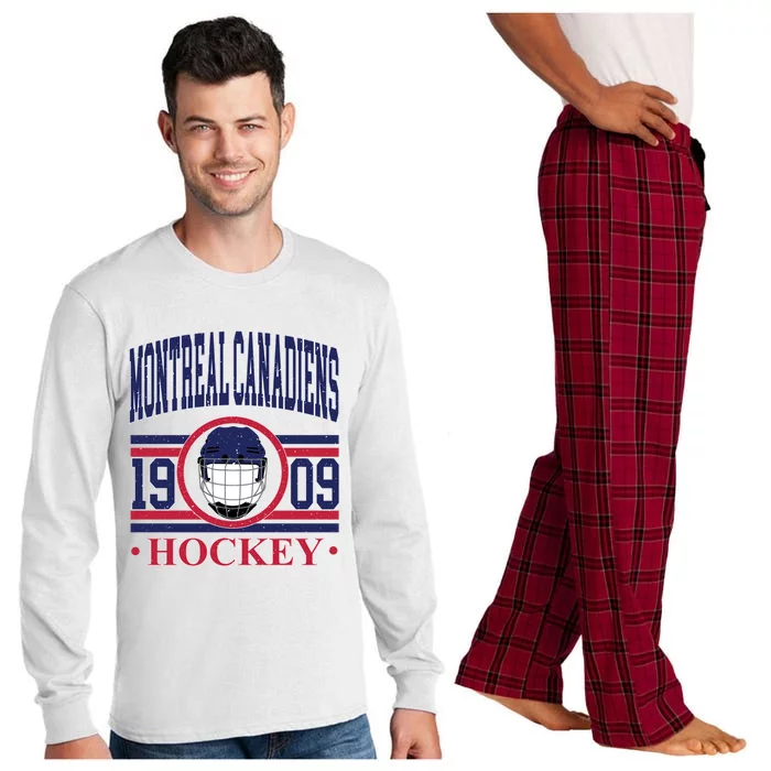 Montreal Canadiens Hockey Team Supporter Long Sleeve Pajama Set