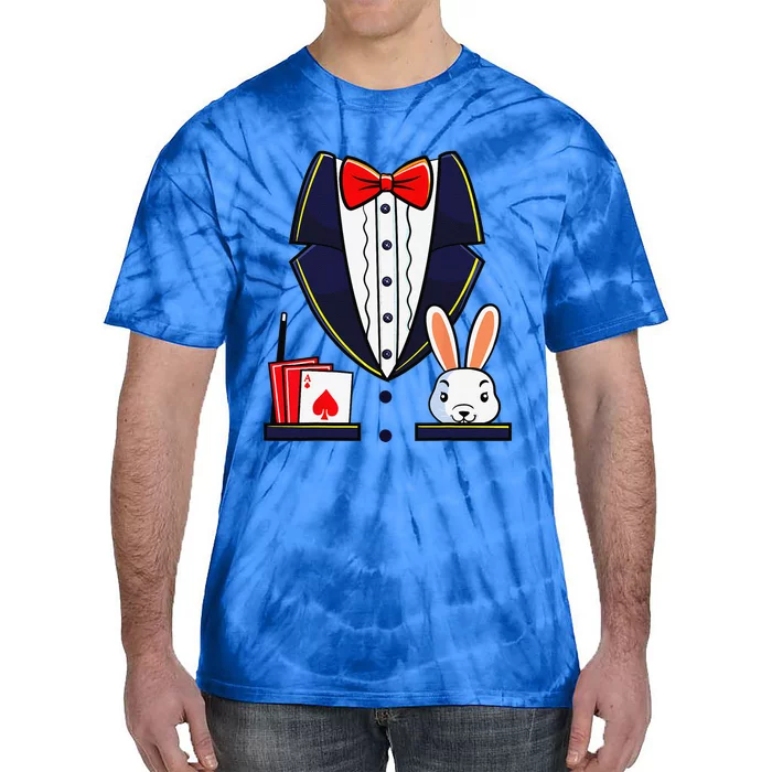 Magician Costume Halloween Magic Show Tie-Dye T-Shirt