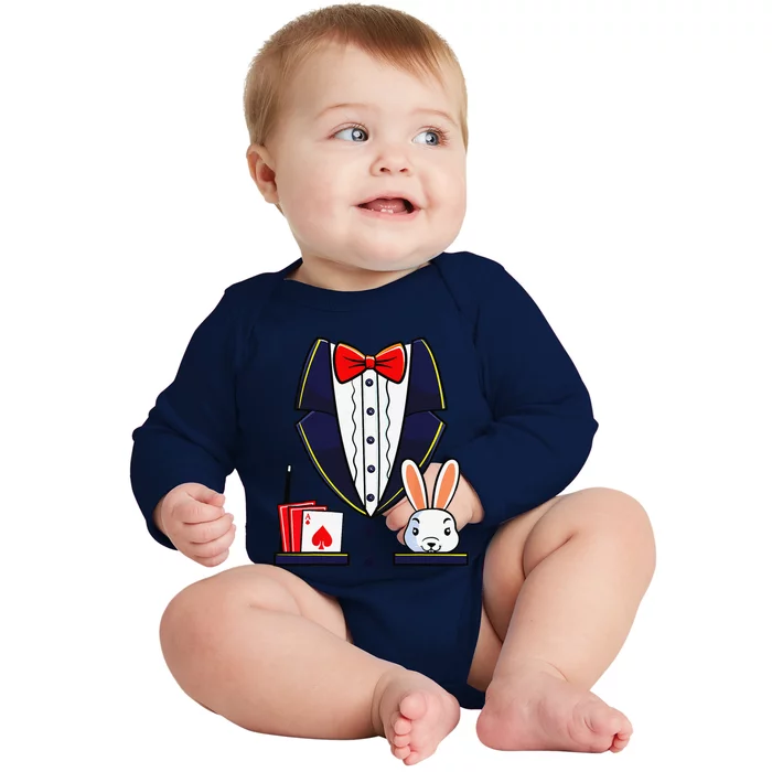 Magician Costume Halloween Magic Show Baby Long Sleeve Bodysuit