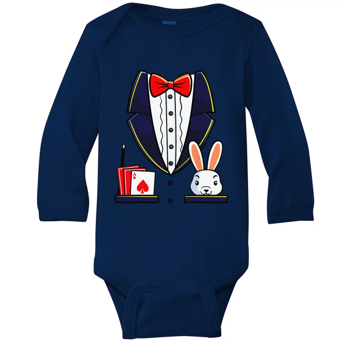 Magician Costume Halloween Magic Show Baby Long Sleeve Bodysuit