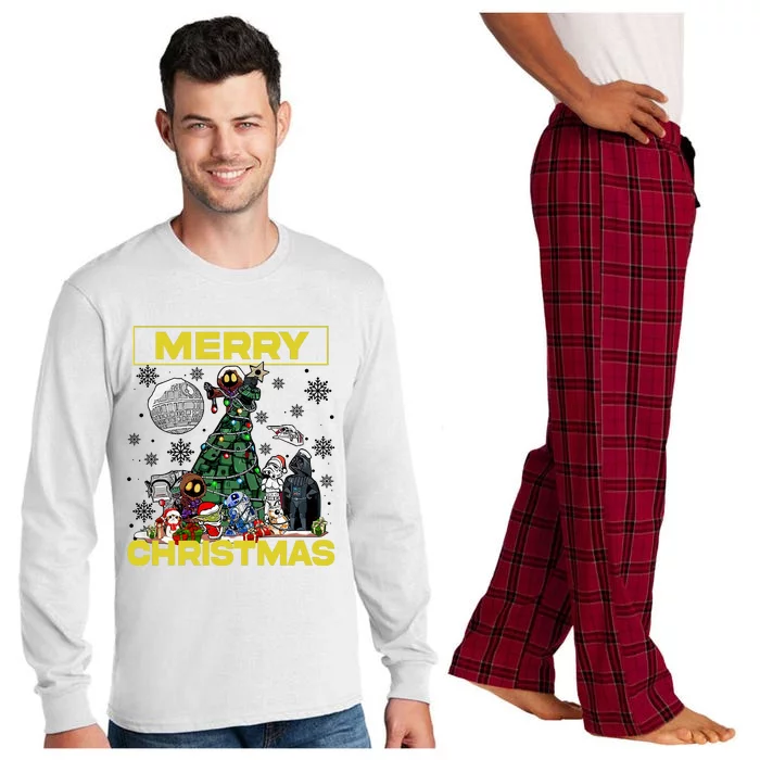 Merry Christmas Happy Holiday Season Long Sleeve Pajama Set