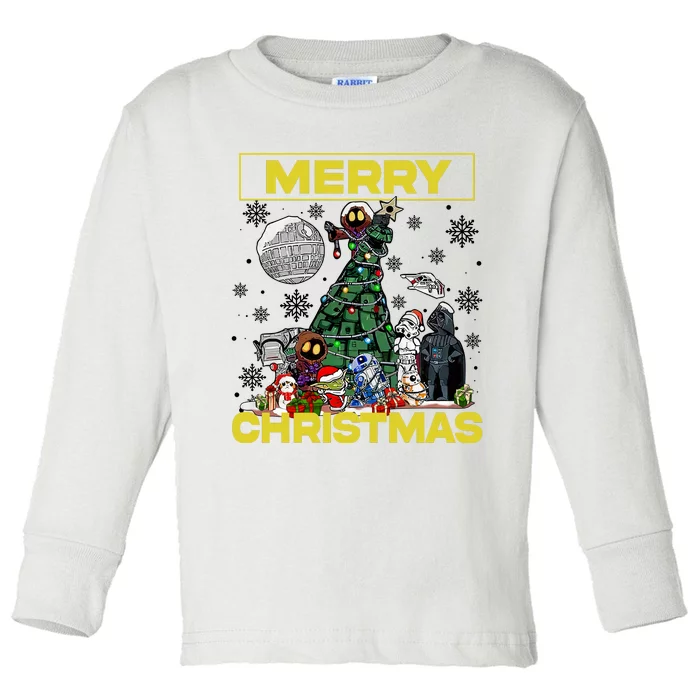 Merry Christmas Happy Holiday Season Toddler Long Sleeve Shirt