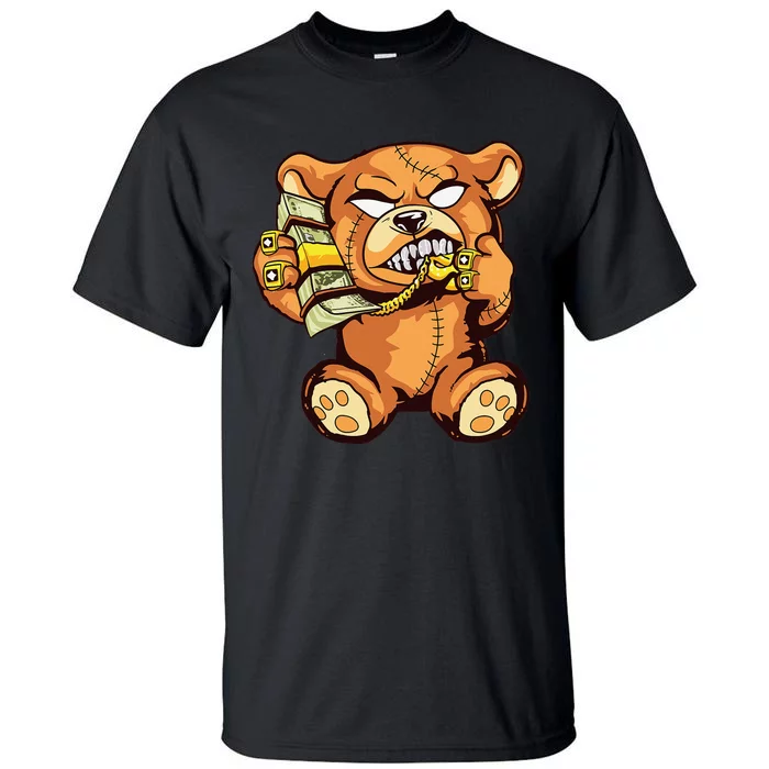 Money Calling Hip Hop Teddy Bear Gangster Rap Drip Swag Dope Tall T-Shirt