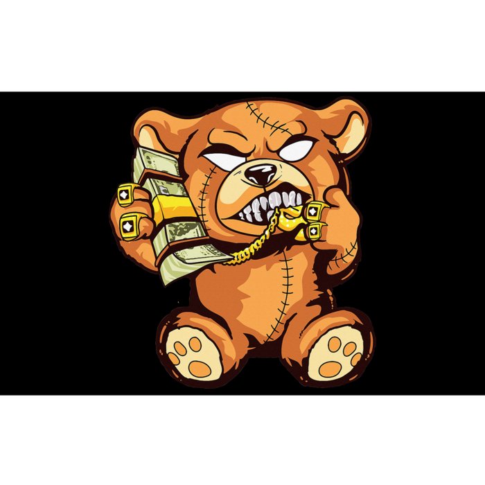 Money Calling Hip Hop Teddy Bear Gangster Rap Drip Swag Dope Bumper Sticker