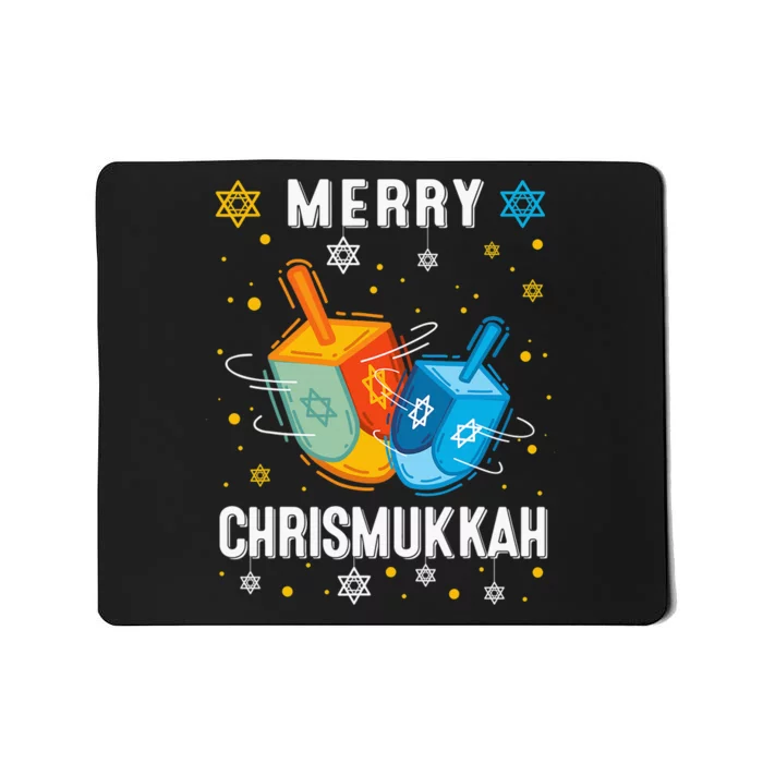 Merry Chrismukkah Hanukkah Chanukah Menorah Jewish Christmas Mousepad