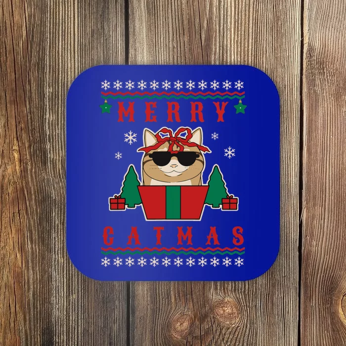 Merry Catmas! Have a purrfect holiday season! Coaster