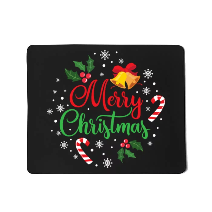 Merry Christmas Happy Family Xmas Gift Idea Mousepad