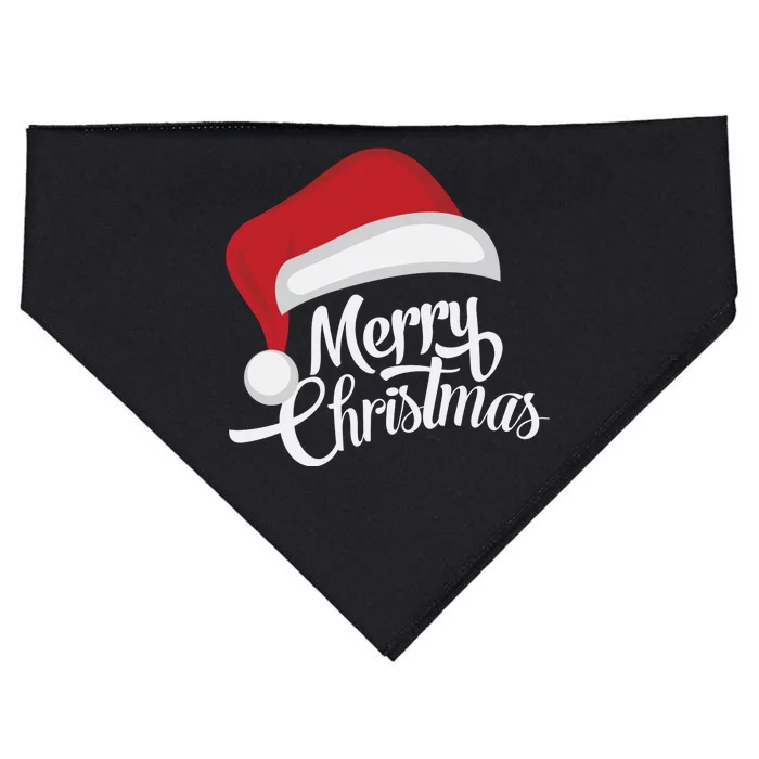 Merry Christmas Hoodie USA-Made Doggie Bandana