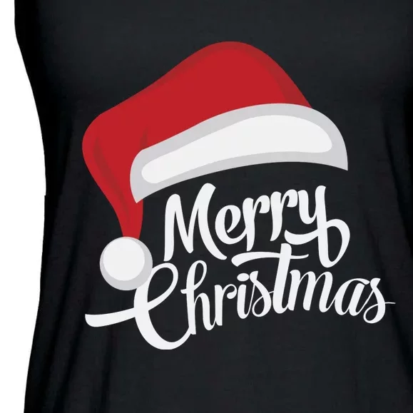 Merry Christmas Hoodie Ladies Essential Flowy Tank