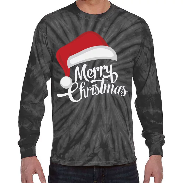 Merry Christmas Hoodie Tie-Dye Long Sleeve Shirt